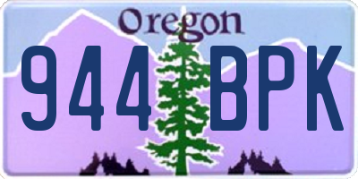 OR license plate 944BPK
