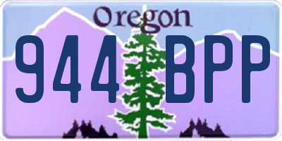 OR license plate 944BPP