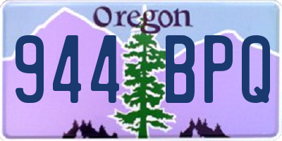 OR license plate 944BPQ