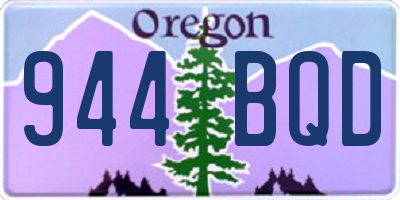 OR license plate 944BQD