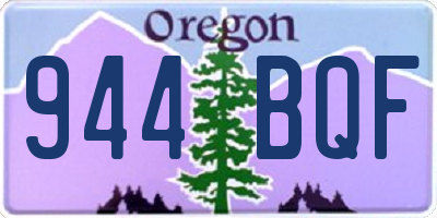 OR license plate 944BQF