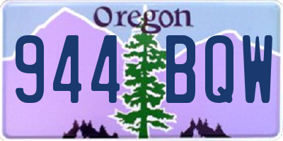 OR license plate 944BQW