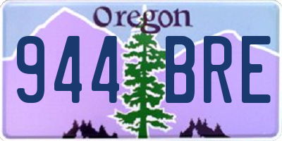 OR license plate 944BRE