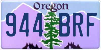 OR license plate 944BRF