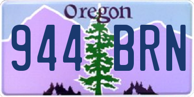 OR license plate 944BRN