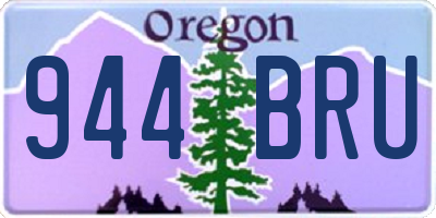OR license plate 944BRU