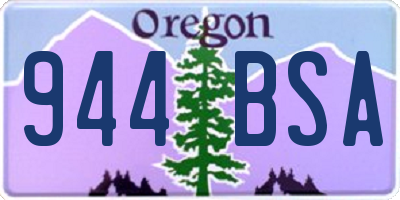 OR license plate 944BSA