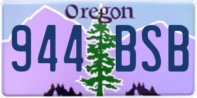 OR license plate 944BSB