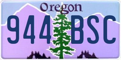 OR license plate 944BSC