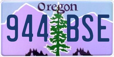 OR license plate 944BSE