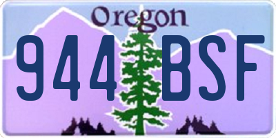 OR license plate 944BSF
