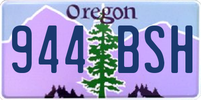 OR license plate 944BSH