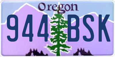 OR license plate 944BSK