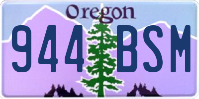 OR license plate 944BSM