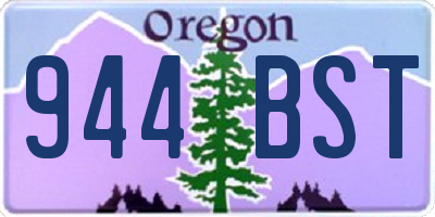 OR license plate 944BST