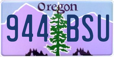 OR license plate 944BSU