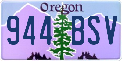 OR license plate 944BSV