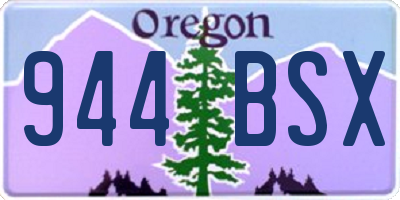 OR license plate 944BSX