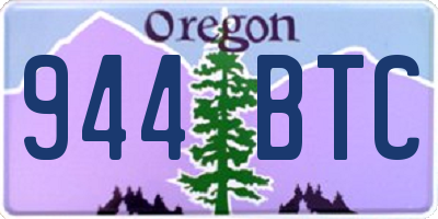 OR license plate 944BTC