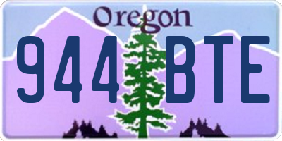 OR license plate 944BTE