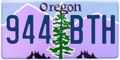 OR license plate 944BTH