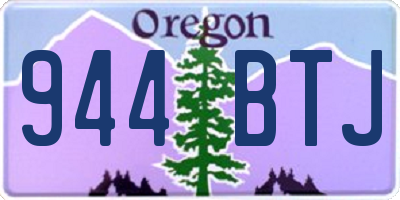 OR license plate 944BTJ