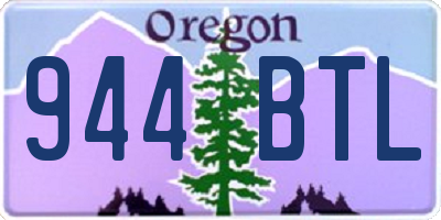 OR license plate 944BTL
