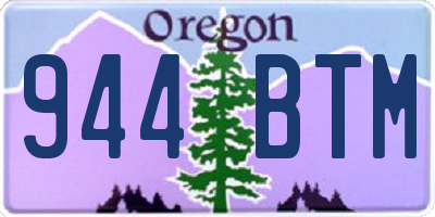 OR license plate 944BTM