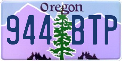 OR license plate 944BTP
