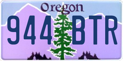 OR license plate 944BTR