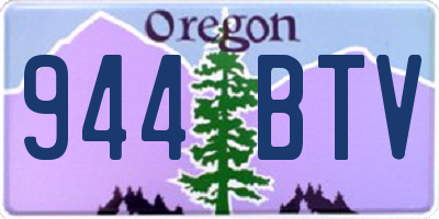 OR license plate 944BTV