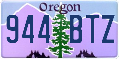 OR license plate 944BTZ