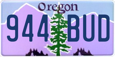 OR license plate 944BUD