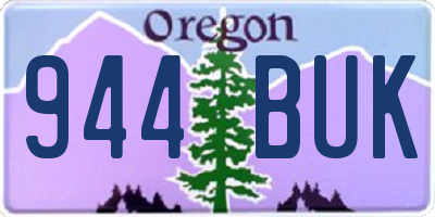 OR license plate 944BUK