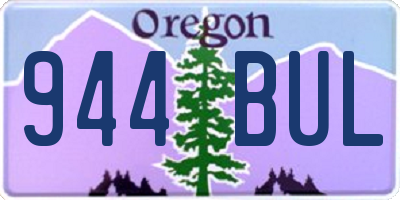 OR license plate 944BUL