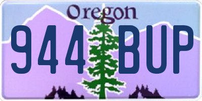 OR license plate 944BUP