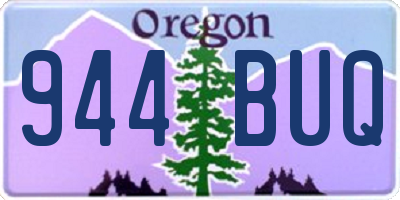 OR license plate 944BUQ