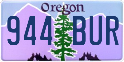 OR license plate 944BUR
