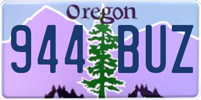 OR license plate 944BUZ