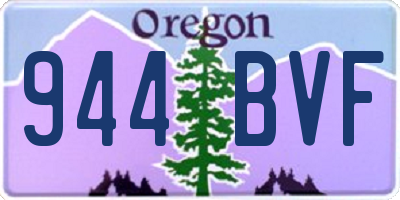 OR license plate 944BVF