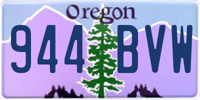 OR license plate 944BVW