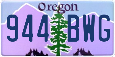 OR license plate 944BWG