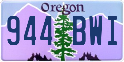 OR license plate 944BWI