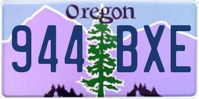 OR license plate 944BXE