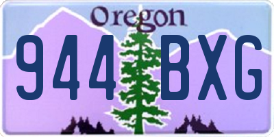 OR license plate 944BXG