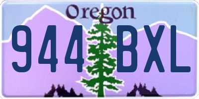 OR license plate 944BXL