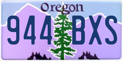 OR license plate 944BXS