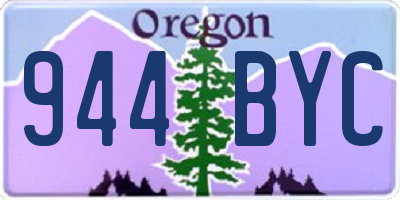 OR license plate 944BYC