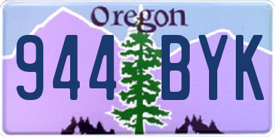 OR license plate 944BYK
