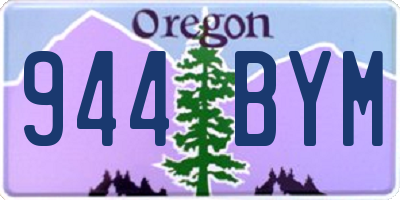 OR license plate 944BYM